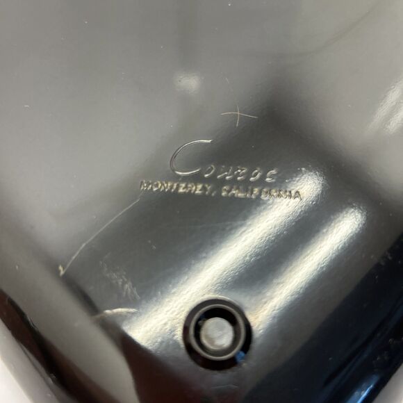 VTG Couroc Monterey California Bull Bear Tray 18 X 12.5” Black Lacquer MCM - Picture 8 of 10